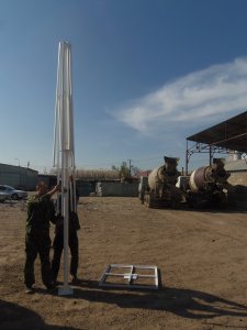 Большой пляжный телескопический зонт Альбатрос. 4х4 м., квадратный. 2025 г.