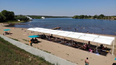 ЛАСТОЧКА Пляжный теневой навес (сборно-разборный). Самая красивая модель на Черном море и водоемах России. Цена 2025 г.