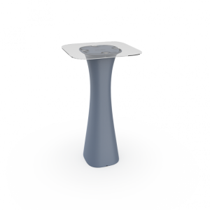 Стол барный со стеклом BERKANO Grace Bar Square Snow White 2025 г.