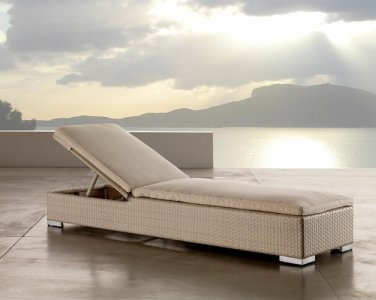 Шезлонг-лежак плетеный АЙОН 2025