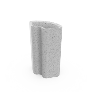 Кашпо BERKANO Vittorio 80an DB Snow white 2025 г.