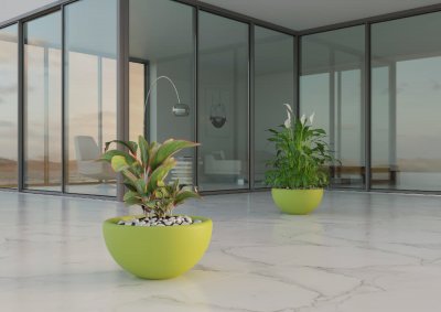 Кашпо BERKANO Segmento 50 DB Snow White 2025 г.