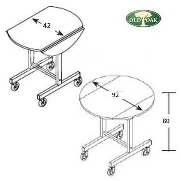 Тележка для РУМ-сервиса круглая d92, РУМ2 2024 г.