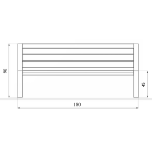 Скамья ДУЭТ 1,8 м. 2023 г.