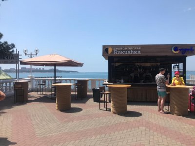 Зонт для кафе телескопический 3х3 м. 2024 г.