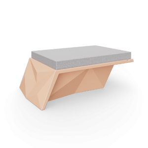 Угловой модуль BERKANO Quaro с подушками Snow White / Bone Brown 2025 г.