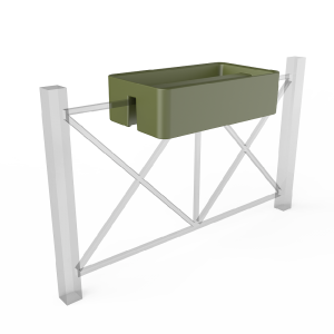 Кашпо BERKANO Vittorio Fence 28 DB Snow White 2025 г.