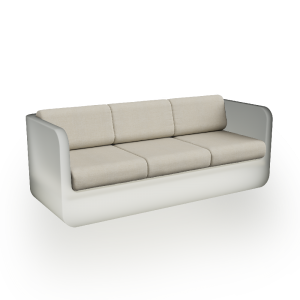 Диван BERKANO Grace с подушками Snow White / Bone Brown 2025 г.