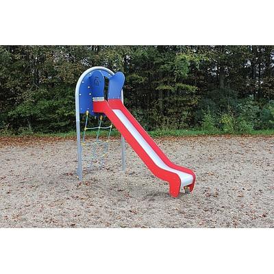 Горка с веревочной лестницей