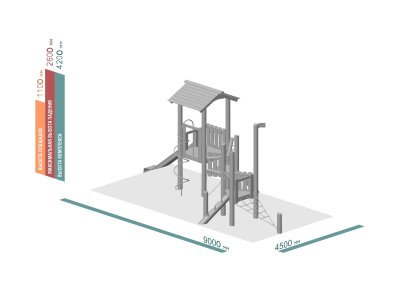 ДЕТСКИЙ ИГРОВОЙ КОМПЛЕКС ЭКО 08