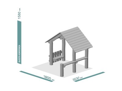 ДЕТСКИЙ ИГРОВОЙ ДОМИК ЭКО 221