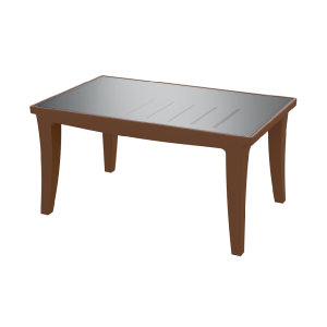 Стол BERKANO Province со стеклом Snow White 2025 г.