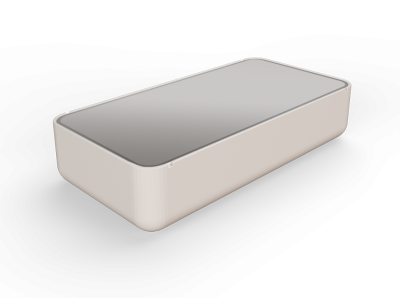 Стол BERKANO Grace средний со стеклом Snow White 2025 г.