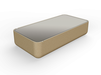 Стол BERKANO Grace средний со стеклом Snow White 2025 г.