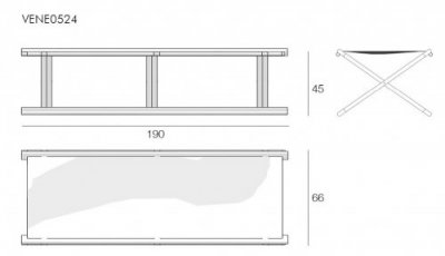 Лежак деревянный Venezia Производства Россия 2022 г.