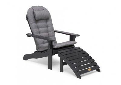 Шезлонг из сосны Тенесси чёрный 2022 г.