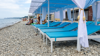 Шезлонг пляжный из искусственного ротанга ОЛЬХОН  2026 г.