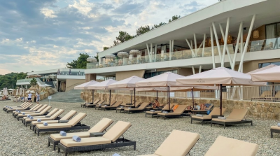 Шезлонг пляжный из искусственного ротанга ОЛЬХОН  2026 г.