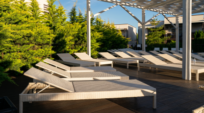 Шезлонг пляжный из искусственного ротанга ОЛЬХОН  2026 г.