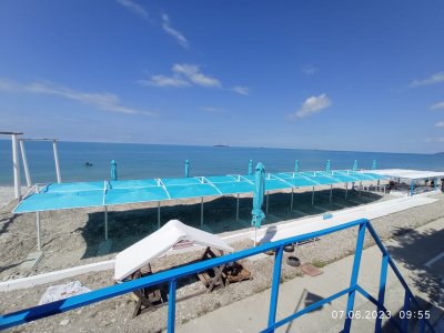 ЛАСТОЧКА Пляжный теневой навес (сборно-разборный). Самая красивая модель на Черном море и водоемах России. Цена 2025 г.