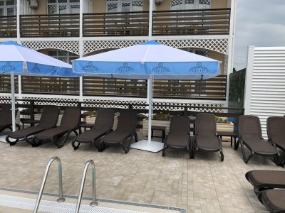 Пляжный зонт Фаэтон. Зонт телескопического сложения 3х3 м., квадратный с центральной стойкой. 2025 г.