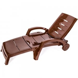 Шезлонг БЕЛОГОРЬЕ складной на колесах с ящиком 2023 г.