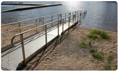 Пандус для купания (пандус для входа в воду) 2025 г.