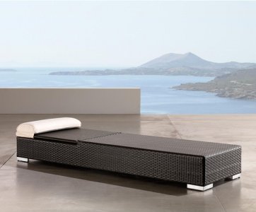 Шезлонг-лежак плетеный АЙОН 2025