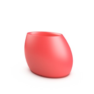 Кашпо BERKANO Bend 80 Snow White 2025 г.