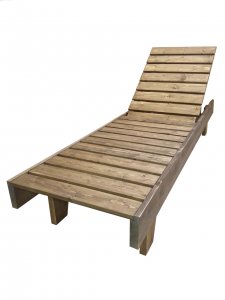 Шезлонг-лежак деревянный ПРИБОЙ 2023 г.