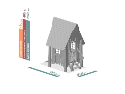 ДЕТСКИЙ ИГРОВОЙ ДОМИК ЭКО 216