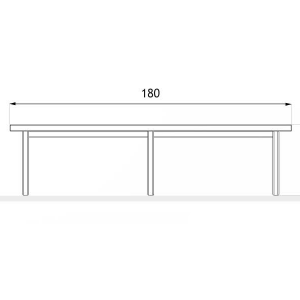 Лавочка деревянная парковая Сиена 2023 г.