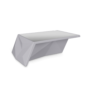 Стол BERKANO Quaro со стеклом Snow White 2025 г.