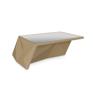 Стол BERKANO Quaro со стеклом Snow White 2025 г.