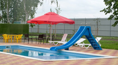 Пляжный зонт Пеликан. Большой пляжный зонт диаметром 4 м., круглый. 2026 г.