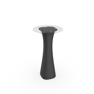 Стол барный со стеклом BERKANO Grace Bar Round Snow White 2025 г.