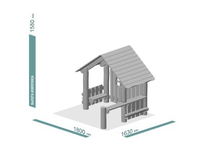 ДЕТСКИЙ ИГРОВОЙ ДОМИК ЭКО 224