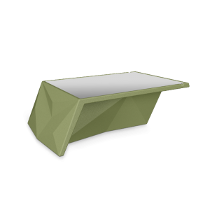 Стол BERKANO Quaro со стеклом Snow White 2025 г.