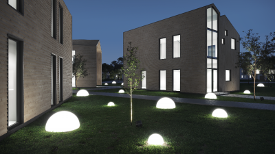 Светильник ландшафтный Emisfero 40 Snow White Light 2025 г.