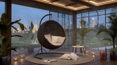 Плетеное кресло из искусственного ротанга ЭГА