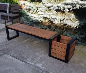 Лавка Бонжур с цветочницей 2026 г.