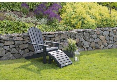 Шезлонг из сосны Тенесси чёрный 2022 г.