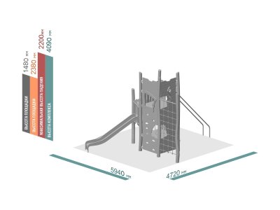 ДЕТСКИЙ ИГРОВОЙ КОМПЛЕКС ЭКО 207
