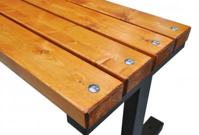 Деревянная садовая скамейка ПРОСТОН 150 см без спинки 2026 г.