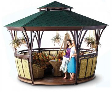 Большая беседка "Грация L" (уникальный каркас для подвесных гамаков)