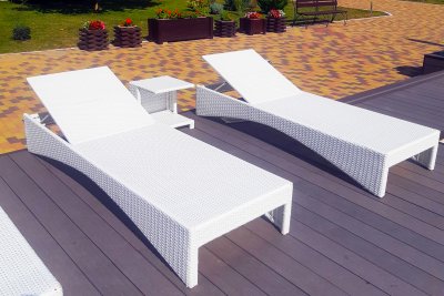 Шезлонг из искусственного ротанга ПАРАМУШИР 2025 г.