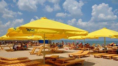 Большой пляжный телескопический зонт Альбатрос. 4х4 м., квадратный. 2025 г.