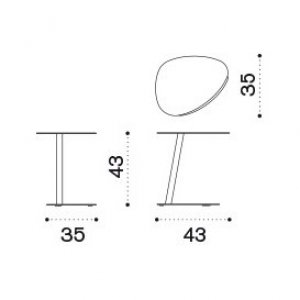 Стол металлический к шезлогу СМ-арт