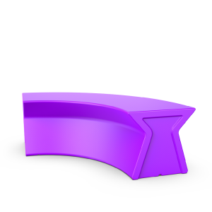 Скамейка BERKANO X-seat Arc Snow White