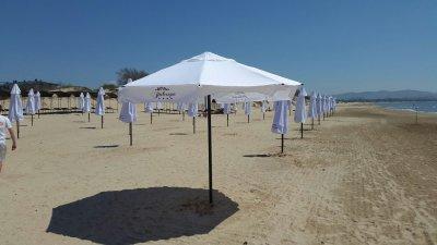 Пляжный зонт Буревестник. Пляжный круглый зонт диаметром 3,0 м (шесть спиц). 2025 г.